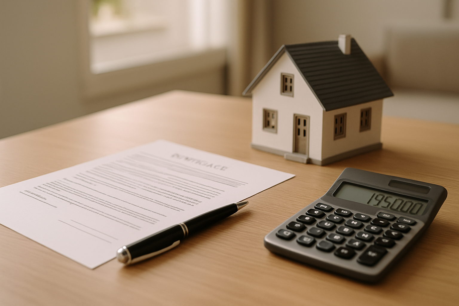 taux immobilier septembre 2025 contrat de prêt immobilier et maquette de maison