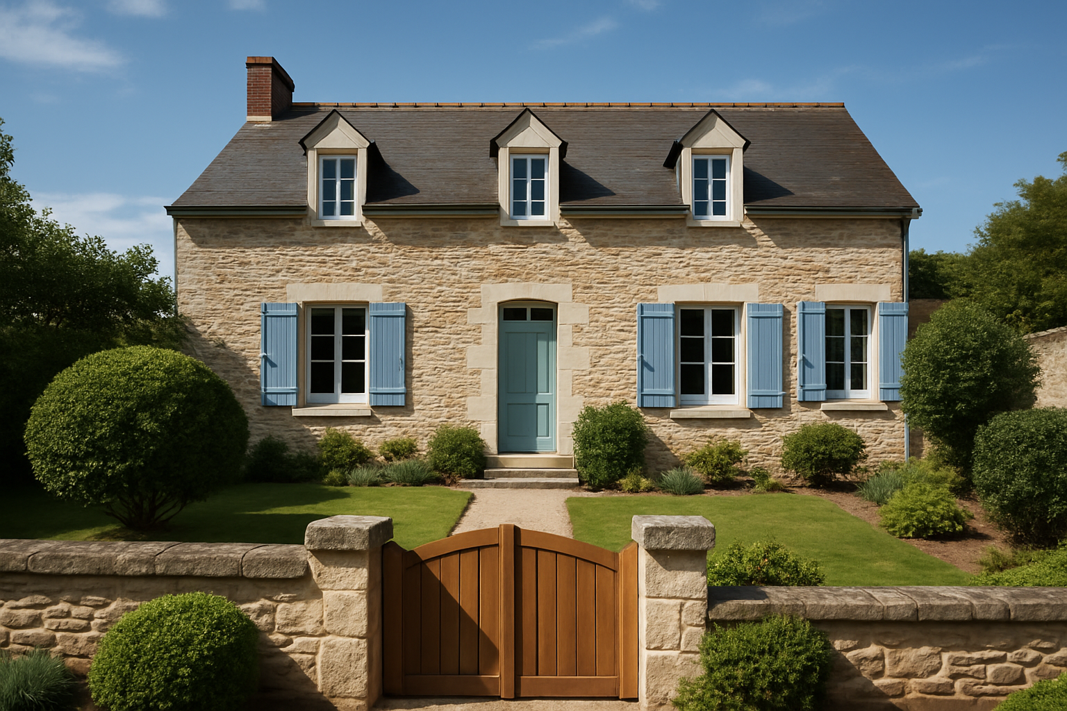 achat maison Angers - maison en pierre avec jardin dans un quartier résidentiel angevin