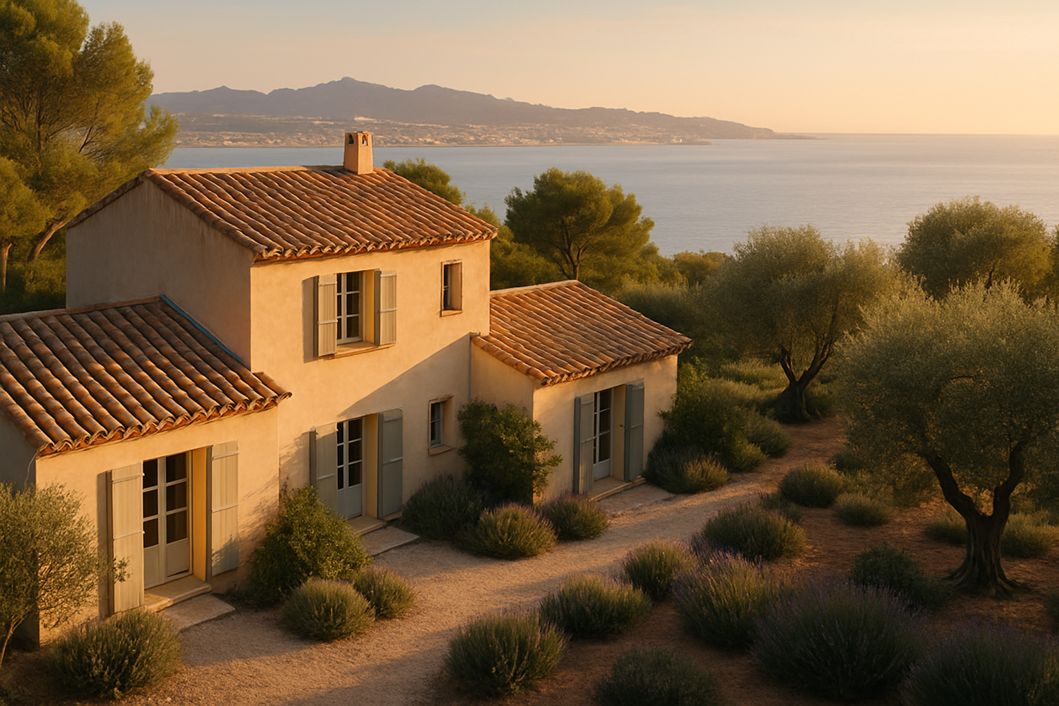 achat maison Marseille vue sur mer et toits provençaux