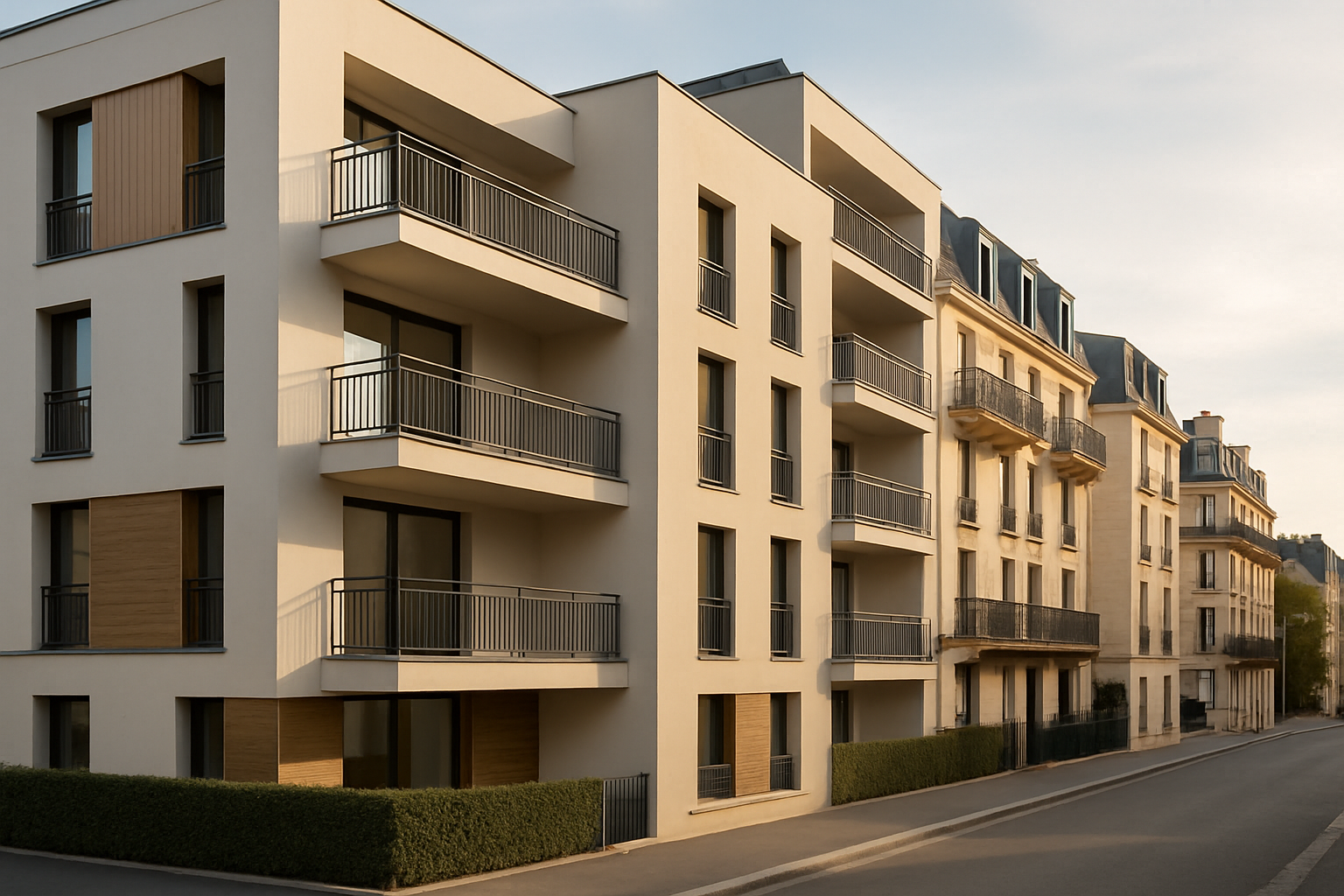 zefir immobilier fortuneo prêt immobilier - façade d'immeuble résidentiel français