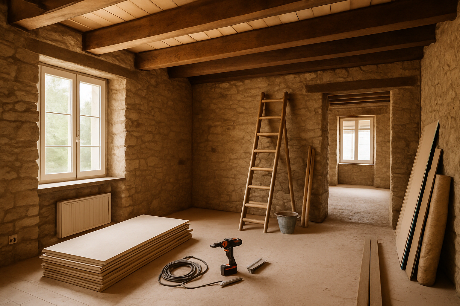 lcl credit immobilier entreprise de rénovation maison – chantier intérieur maison ancienne française