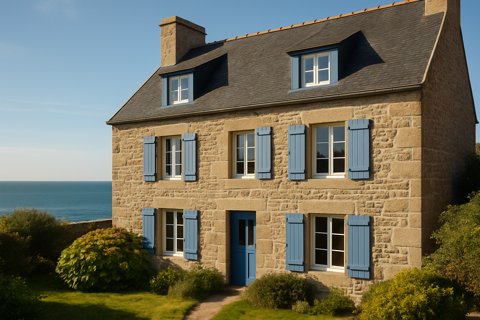 rénovation salle de bain prix au m2 espace immobilier concarneau maison en pierre bretonne bord de mer